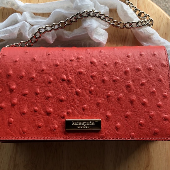 Kate Spade Alexander Ave ostrich crossbody purse - Picture 4 of 8